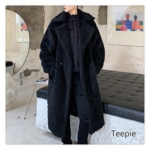 티피/Teepie 남자 인조 램스울 루즈핏 트렌드 도톰하다 보온 트렌치코트