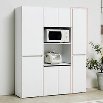 주방 셀프인테리어 냉장고 옆 틈새 식기 수납장 다용도실 34평 자취집 투룸, 화이트