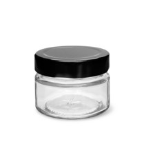 MIR 유리병 일자형 딥캡 50ml 원형 미니병 잼병 수제청 공병 소분저장 유리밀폐용기, 1개