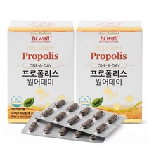 [AK PLAZA] [바이오헬스팜] 하이웰 프로폴리스 원어데이 x 2통, 옵션선택, 단품