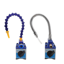 절삭유 자바라 마그네틱 베이스 호스 노즐 CNC, 금속 자바라-3관-구리연결구-하단참조