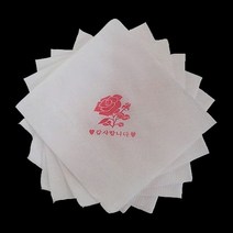 (그린티슈) 장미 엠보 칵테일 냅킨 (2180매/1BOX)