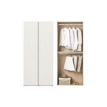 한샘 아트월 루버옷장 100cm(높이216cm) 행거형A타입, B형 머쉬룸그레이(B)