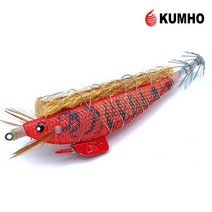 삼봉에기 심해 한치 갑오징어 무늬오징어 케이무라 9cm 11cm, 레드옐로우
