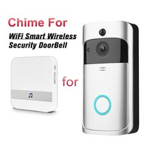 초인종 현관 비상벨 무선 차임벨 도어벨 설치 스마트 스마트 실내 초인종 AC 110-220V 무선 WiFi 도어벨 미, 02 미국 플러그