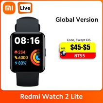 스마트워치 글로벌 버전 샤오미 레드미 2 라이트 1.55 인치 HD GPS 혈액 산소 스포츠 팔찌 블루투스 5.0 미 밴드, 3.Blue Add BlackStrap