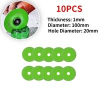 100mm 다이아몬드 디스크 톱날 세라믹 및 일반 유리 타일 옥 대리석 연마 커팅 블레이드 날카로운 브레이징, 07 10pcs 100mm Green