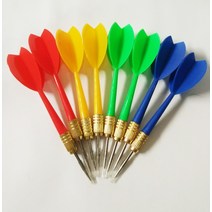 룰렛돌림판 다트 11cm 통합 다트 금속 플레이 게임 보드 3 개/세트, 3pcs Yellow