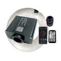 광섬유조명 광섬유 빛 반짝임 스타 천장 키트 블루투스 전화 앱 스마트 제어 별이 빛나는 자동차 LED 아이 방 하늘 램프 공장, [07] 200pcs 0.75mm 3M, [01] EU plug