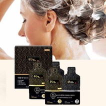 EGS 수화연 간편 새치 흰머리 염색약 샴푸타입 염모제 이지칼라 7개월/13개월분, (01) 1세트-(6개월+1개월분), 브라운