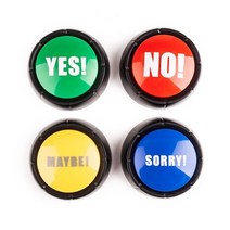 재미 있은 소리 자유롭게 재생 가능한 부저 소리 단추 없음 파티 도구 휴일 장식 답변 버저, 4pcs all