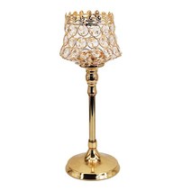 호텔 홈 파티를 위한 장식적인 촛대 중앙 장식 촛대, 수정과 금속, 금