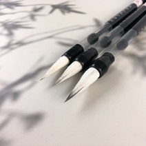 양털 충전식 서예 붓 문구 먹물 공예 붓펜 그림 리필 전통 미술, C_대