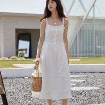 안녕릴리 여성 서스팬더 레이스 플레인 뮤트 원피스 2040264RD