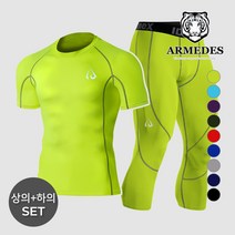 아르메데스 남성용 사계절 반팔 + 7부 바지 크로스핏 상하의세트 ID10311071