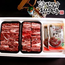 한성가횡성한우 냉동제주도서산간섬지역 배송불가한성가횡성한우정품 횡성한우 찜갈비세트 4호 1.9kg(찜갈비 800g X 2갈비양념 300g) -인증