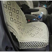 손뜨개 자동차 시트커버 차량 카시트커버 2P 소형 1500cc 이하, 나비모양