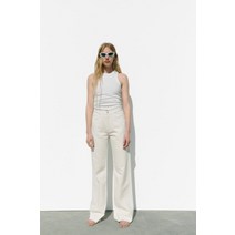 자라 ZARA TRF 하이라이즈 와이드 레그 진 138294