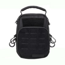 NITECORE NDP20 데일리 파우치 다기능 가방 1000D 나일론 패브릭 경량 다목적 도구 허리 가슴 팩, 01 Black