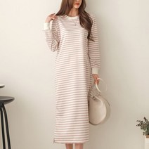 시크루즈 에투 파스텔 단가라 롱 원피스 BDOE805