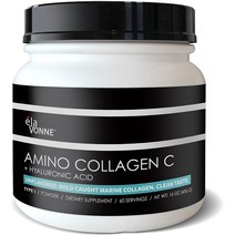 히알루론산 함유 아미노 콜라겐 C60회 분량 16oz 456g 유전자 변형 성분 없음 해양 펩타이드 가수분해 분말 무향 무설탕 탄력 있는 피부 수분 공급 건강한 관절 및 장을 위한