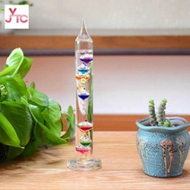 온도계 거실 장식품 인테리어 유리 카페 소품, 7구(3.2*28cm) 16-28℃