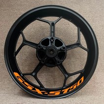 스즈키 오토바이 림 데칼 용 풀 세트 Gsxs750/S/750 S/R Gsx-S 750 S 로고 휠 허브 Gsxr750 반사 스, 08 GSX-S750, 08 GSX-S750
