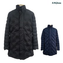 SMJ647 오리털 패딩 하프 코트 남성 오리털 외투 오리솜털 돕바 잔피엘