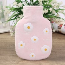 핫팩 손난로 플라워 보온 물주머니(200ml) (핑크)