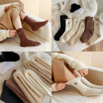 여성 중목 장목 따뜻한 겨울용 패션양말 무압박 패션 양말 3켤레 6켤레