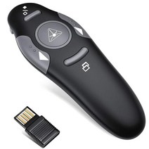 HUACAM DGF-22 RF 2.4GHz 무선 USB 파워 포인트 PPT 발표자 리모컨 무선 프레젠테이션 마우스 포인터 LED 라이트 포함