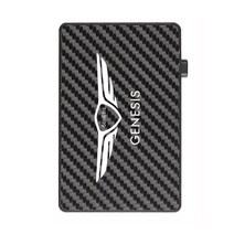 RFID 도난 방지 탄소 섬유 럭셔리 카드 홀더 은행 신용 스마트 팝업 지갑 현대 제네시스 g70 g80 g90 gv80 gv70 로고, [01] carbon fibre 1, Carbon Fibre 1