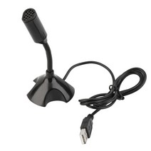 범용 usb 스탠드 미니 마이크 데스크탑 마이크 micfor pc 데스크탑 노트북 노트북 맥북 음성 도매, 협력사, 검은 색