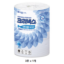 크리넥스 센터풀 스탠다드 화장지 980, 3롤, 1개