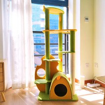 고양이 원목캣타워5단 캣타워 먼치킨 이케아 DIY 임보 추천 뚱냥이 선반 기둥, 단일사이즈, 7