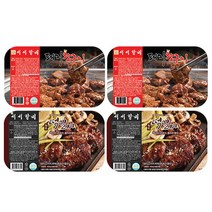 [KT알파쇼핑][서서갈비] 간장맛 양념왕구이600g x 2팩 + 육즙떡갈비 400g x 2팩