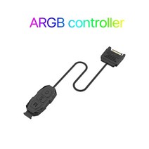 조립PC RGB파워서플라이 ARGB-5V 3 핀 컨트롤러 연장 케이블 컴퓨터 섀시 팬 미니 RGB 핀-핀 전원 공급 장, 한개옵션0