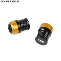 오토바이 액세서리 CNC 알루미늄 휠 타이어 밸브 스템 캡 혼다 용 밀폐 커버 CBR500R 2013-2020 2019, 06 Gold
