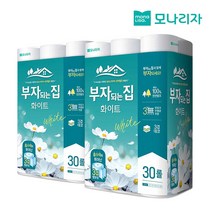 부자되는집 화이트 3겹 20m, 30롤, 2팩