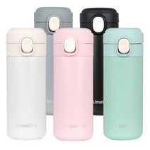 뮤티드 보온보냉 원터치 어린이 텀블러 350ml, 뮤티드텀블러-핑크, 1개