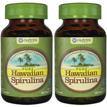 뉴트렉스하와이 하와이안 스피룰리나 퍼시피카 500mg 타블렛 글루텐 프리 비건, 200개입, 2개