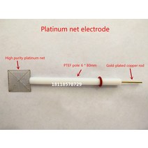 ph측정기 백금 메시 전극 전기 화학 대비 및 보조 플래티넘 순도는 99.99%, 05 20x20mm