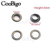 루프탑텐트 차박용 루프 하드탑 루프탑 텐트 차량도킹 금속 eyelets 그로밋 캠핑 천막 자동 캔버스 커버 시트 농장 쉼터 캐노피 야외 부츠 100sets 골동품 황동, 그. 10mm