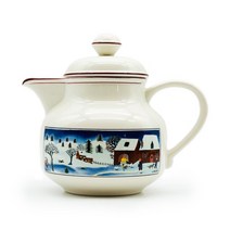 Antique 빌레로이앤보흐 나이프 크리스마스 티팟 도자기티포트 빌보 룩셈부르크
