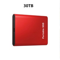 외장하드 SSD 2TB Ssd 500gb 1 테라바이트 하드 드라이브 외부 유형-c 고속 usb3.1 2 테라바이트 4 테라바이트 8 테라바이트 16 테라바이트 ssd 스토리지, 레드 30tb
