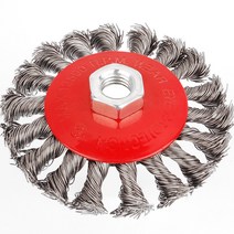 트위스트 반컵브러쉬 와이어 그라인더 꼬임 컵브러쉬, 옵션02 트위스트 반컵브러쉬 4인치 M14