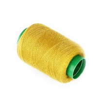 더치커피 메이커 300M/롤 고강도 면화 기계 자수 재봉 실 손 공예 패치 스티어링 휠 용품, Ginger yellow