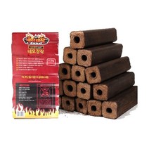 구이대장 네모장작 캠핑장작 톱밥장작 미니 불멍 장작 캠프파이어, 1팩 (16개입)