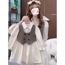 봄 가을 모녀 셔츠 원피스 조끼 투피스 엄마랑 딸 커플룩