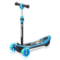 두발 2발 3발 수동 묘기용 좌식 앉는 킥보드 주니어 성인 가성비 전동킥보드 이동수단, 파란색